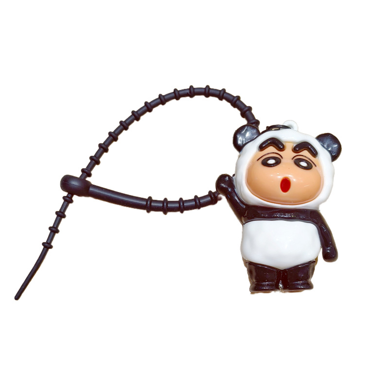 Privjesak za ključe Shin-Chan, crtani dizajn, PVC, elektroplatinirani privjesak
