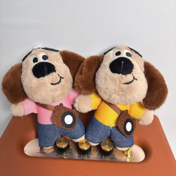 Плюшено куче — висулка за чанта, супер мека къса плюш, пълнеж ПП памук, възраст 15–35