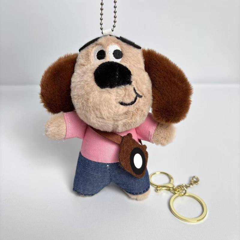 Плюшено куче — висулка за чанта, супер мека къса плюш, пълнеж ПП памук, възраст 15–35