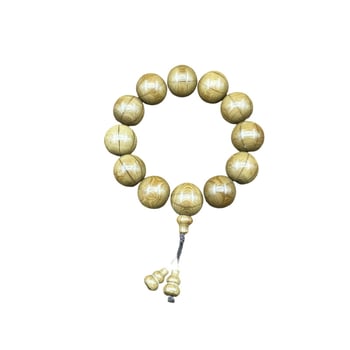 Drvena narukvica za muškarce, geometrijski dizajn, Shan mu marka, 17 perli