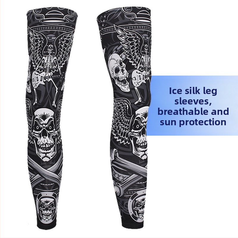 Unisex kāju aizsargi ar UV aizsardzību, garš stils, LYCRA/Spandex audums zvejai un riteņbraukšanai