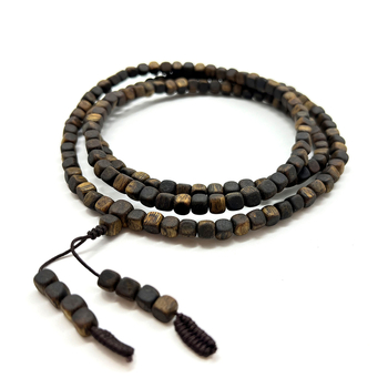 Narukvica od Qinan agarwood s kvadratičnim perlama, ručna izrada, etnički stil, unisex