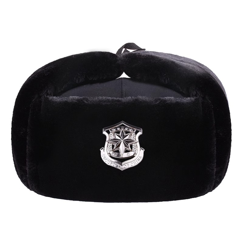 Pălărie Lei Feng, pălărie de iarnă din bumbac, vârf plat, fără margine