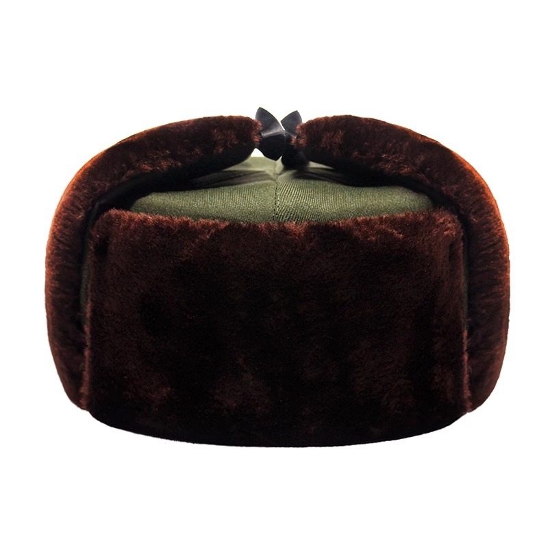 Pălărie Lei Feng, pălărie de iarnă din bumbac, vârf plat, fără margine