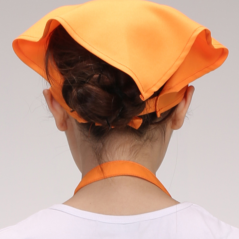 Πλεκτό καπέλο σεφ από βαμβάκι με σχεδιασμό τριγωνικού τουρμπάν, ύφανση twill, μονοχρωματικό σχέδιο, εκτυπωμένο λογότυπο, δυνατότητα εξατομίκευσης