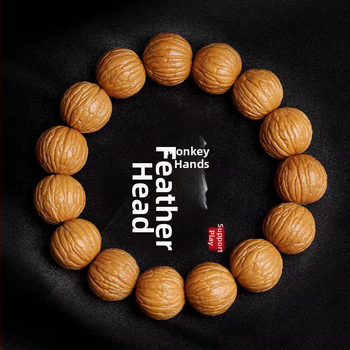 Будистка гривна с мъниста, марка Dexin Jade Industry, етнически стил, естествен материал, пускане есен 2024, опаковка на едро