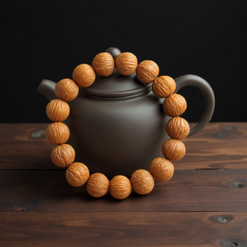 Будистка гривна с мъниста, марка Dexin Jade Industry, етнически стил, естествен материал, пускане есен 2024, опаковка на едро