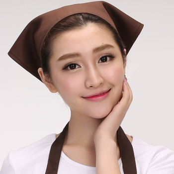 Adīta personāla cepure ar triāsstūra turbānu, logotipa druka, kokvilna