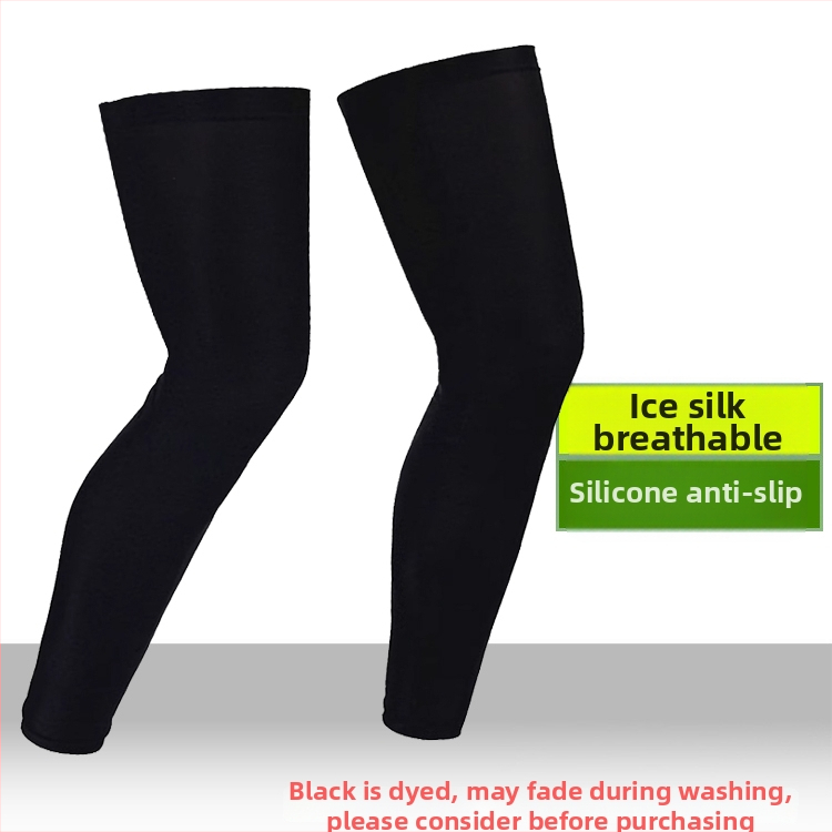 Garās leg sleeves no Ice Silk ar UV aizsardzību – vīriešiem un sievietēm, Lycra/Spandex audums, āra sporta veidi (zvejošana, riteņbraukšana, basketbols)