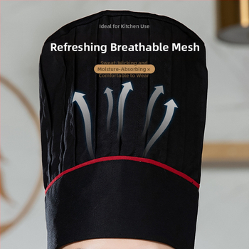 Unisex kokvilnas Twill pavāra cepure ar plakanu galiem, burta raksts, druka