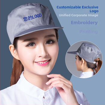 Putekļu aizsardzības darba cepure, kokvilna, warp adīšana, kupola forma, plata mala