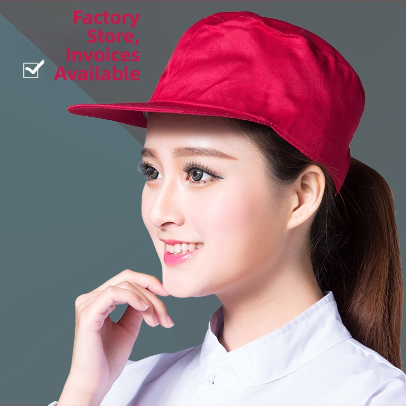 Putekļu aizsardzības darba cepure, kokvilna, warp adīšana, kupola forma, plata mala