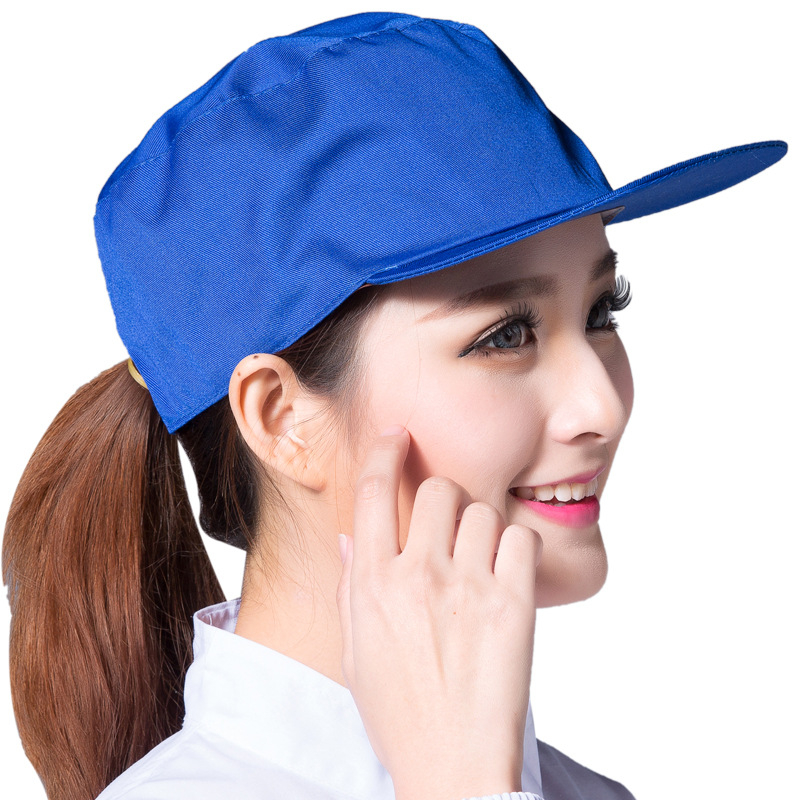 Putekļu aizsardzības darba cepure, kokvilna, warp adīšana, kupola forma, plata mala