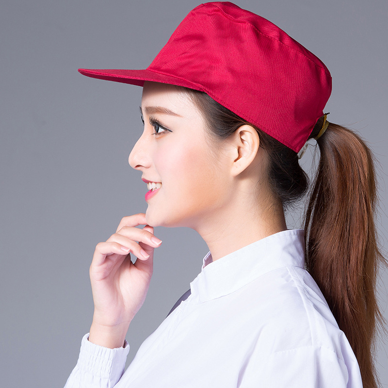 Putekļu aizsardzības darba cepure, kokvilna, warp adīšana, kupola forma, plata mala