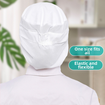 Pulovera kokvilnas cepure ar kupolveida virsu, galvas aizsardzība pret putekļiem, elpojošs dizains, drukāts logotips, personalizācija iespējama; piemērota vasarai, pavasarim un rudenim