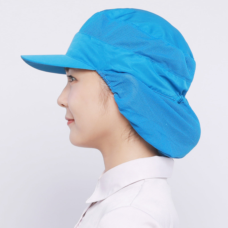 Pulovera kokvilnas cepure ar kupolveida virsu, galvas aizsardzība pret putekļiem, elpojošs dizains, drukāts logotips, personalizācija iespējama; piemērota vasarai, pavasarim un rudenim