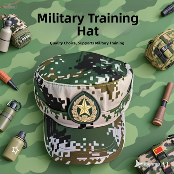 Cepure ar plakanu kroni, universāla, poliesters, warp knit, svītrainais raksts, īsa mala, pavasaris 2025