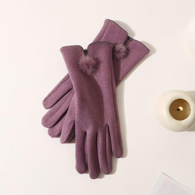 Ženske termalne rukavice Derong velur za jesen i zimu, korejskog stila, s osjetljivošću na dodir i debelom podstavom