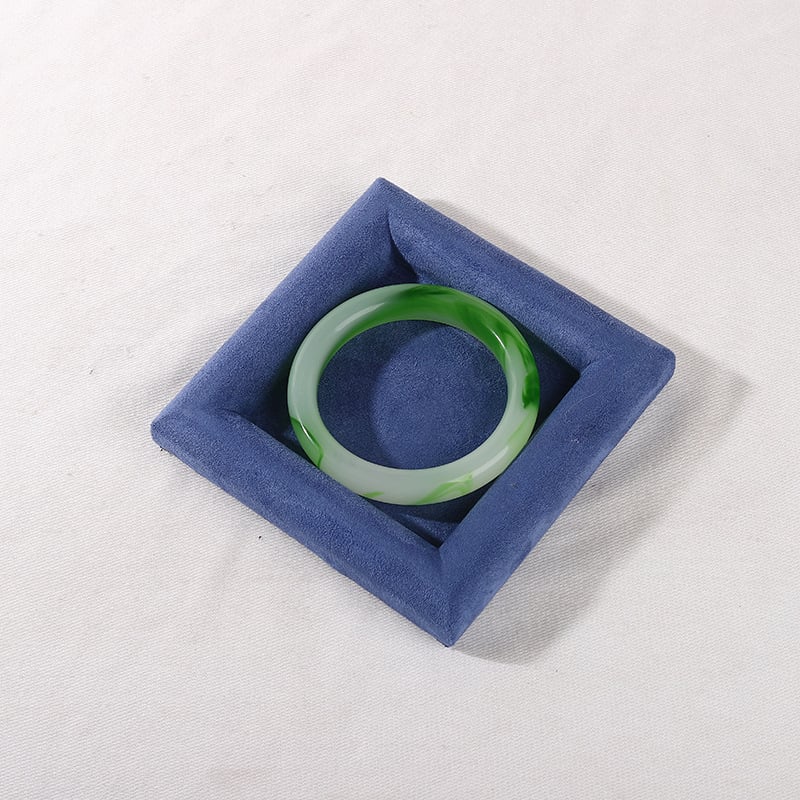 Поставка за бижута за дисплей с платнена основа и фланелен корпус, плоска тава, еднослойна, луксозен стил