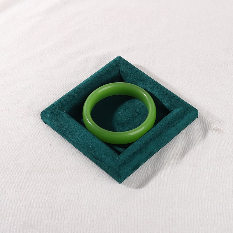 Поставка за бижута за дисплей с платнена основа и фланелен корпус, плоска тава, еднослойна, луксозен стил