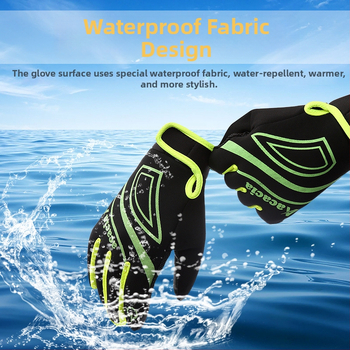 Velosipēdu cimdi ar pilniem pirkstiem, ar skārienjutīgu ekrānu, pretslīdes, silta flīsa odere, ārējai lietošanai