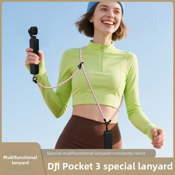 DJI Pocket 3 šnúra na krk, tri v jednom, odnímateľný polyestrový popruh s kovovou sponou
