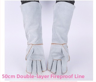 Metināšanas cimdi, liellādu āda, Yingshuo zīmols, elektriskajam metināšanai, kuģu būvniecībai un celtniecībai