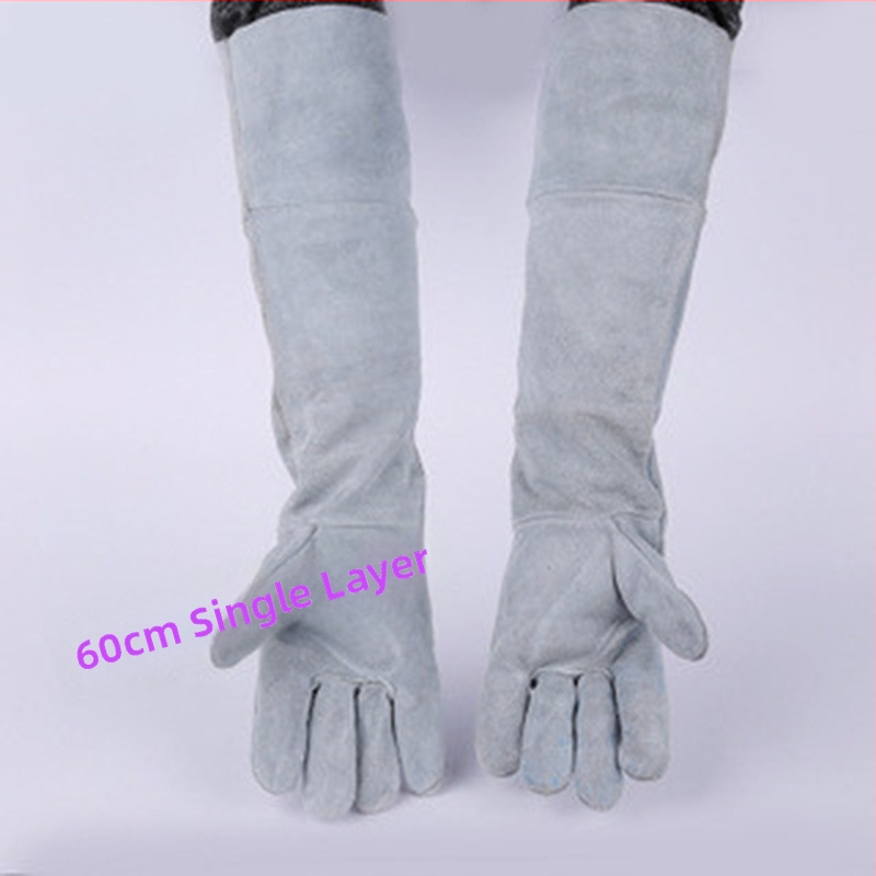 Yingshuo ādas metināšanas cimdi – elektriskajam metināšanai, kuģu būvei un celtniecībai