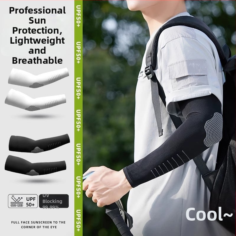 Vanjski lakatni rukav s UV zaštitom - najlon Ice Silk, visoka elastičnost, za vožnju biciklom i aktivnosti na otvorenom