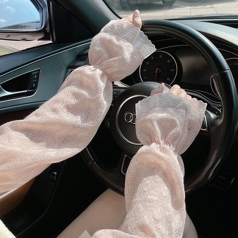 Letni mrežasti rukav zaštita od sunca za žene; stil: dama, lijepa, slatka; glavni materijal: poliester; sadržaj vlakana: 81–95%; sezona: ljeto 2024