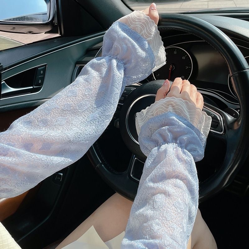 Letni mrežasti rukav zaštita od sunca za žene; stil: dama, lijepa, slatka; glavni materijal: poliester; sadržaj vlakana: 81–95%; sezona: ljeto 2024