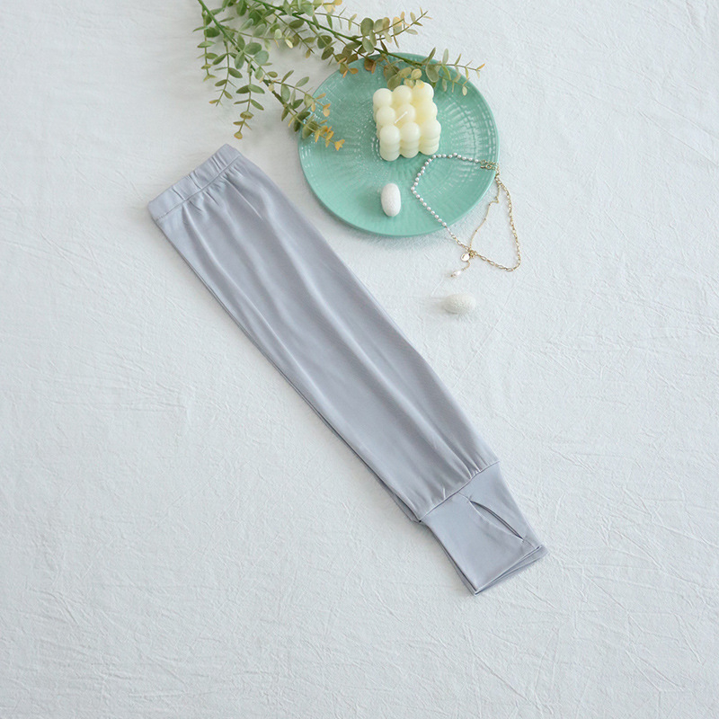 Μακρύ μανίκι από μεταξωτό Mulberry για αντηλιακή προστασία, με μισά δάχτυλα, αναπνεύσιμο, κατάλληλο για οδήγηση