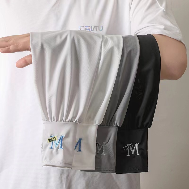Rukávy na ochranu pred slnkom z ľadového hodvábu, voľný strih, polyester, UV ochrana, jar 2025