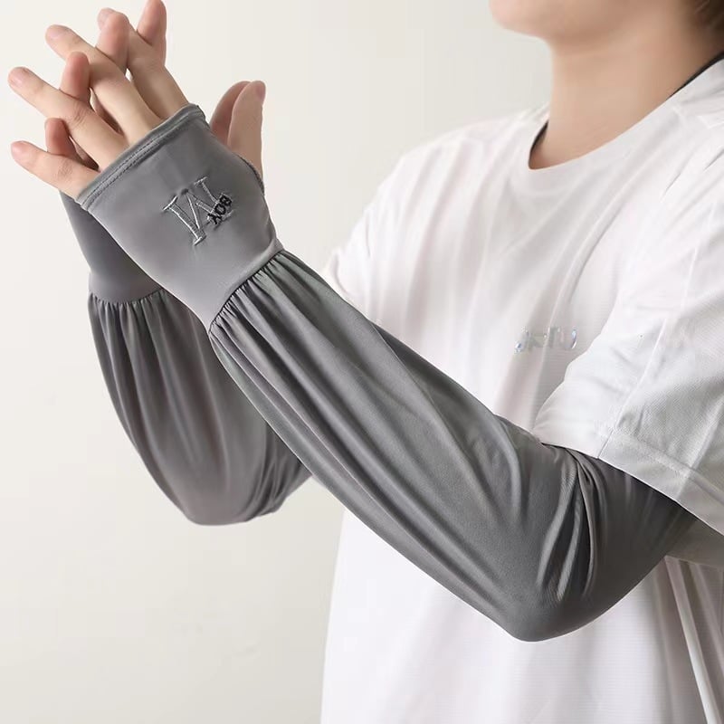 Rukávy na ochranu pred slnkom z ľadového hodvábu, voľný strih, polyester, UV ochrana, jar 2025