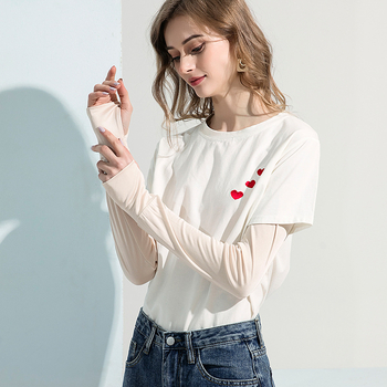 Mulberry šilko rankovė, saulės apsauga, kvėpuojanti, pusė piršto, ilga