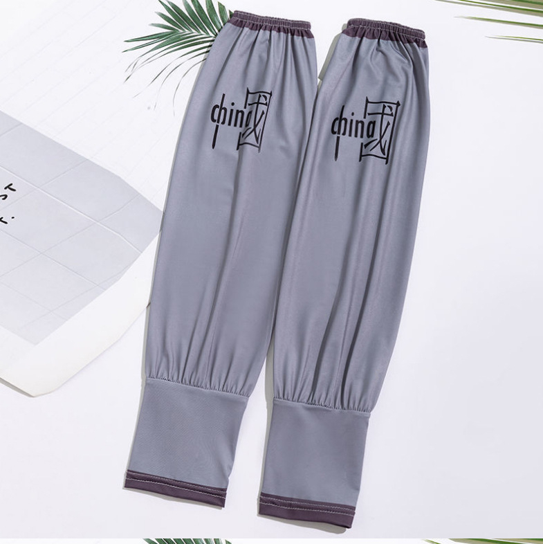 Muške rukave od ledenog svila s zaštitom od sunca, slobodan kroj, produžena duljina, kineski stil, poliester 61–70%