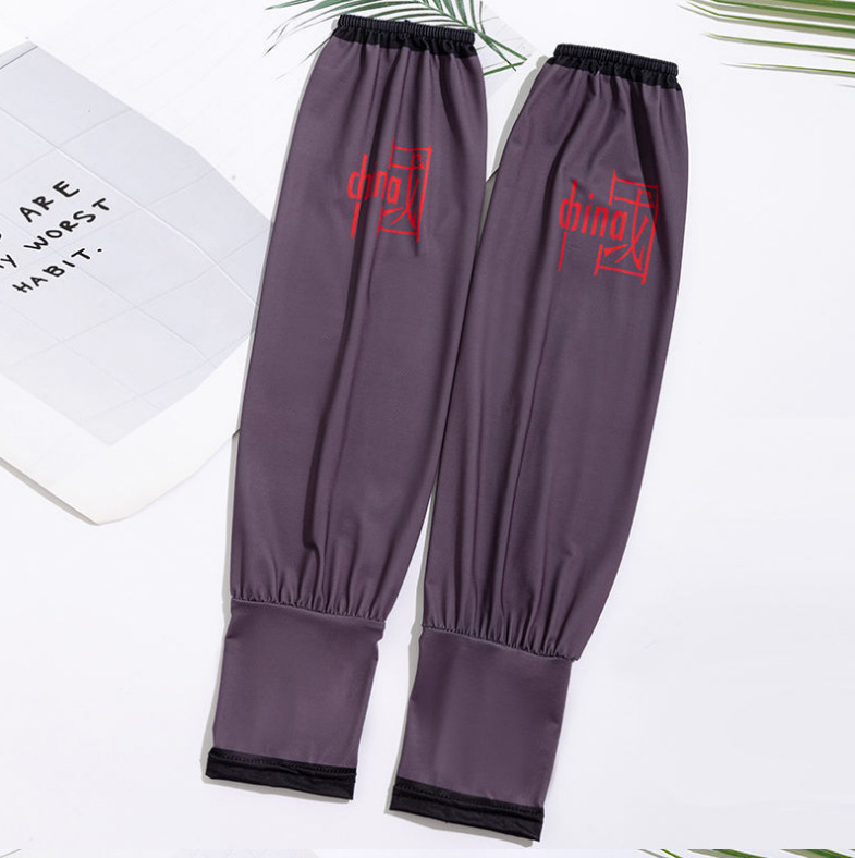 Muške rukave od ledenog svila s zaštitom od sunca, slobodan kroj, produžena duljina, kineski stil, poliester 61–70%