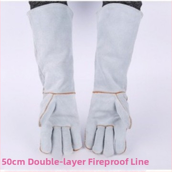 Metināšanas cimdi no liellādas ādas; Yingshuo zīmols; piemēroti elektriskajam metināšanai, kuģu būvniecībai un būvobjektiem