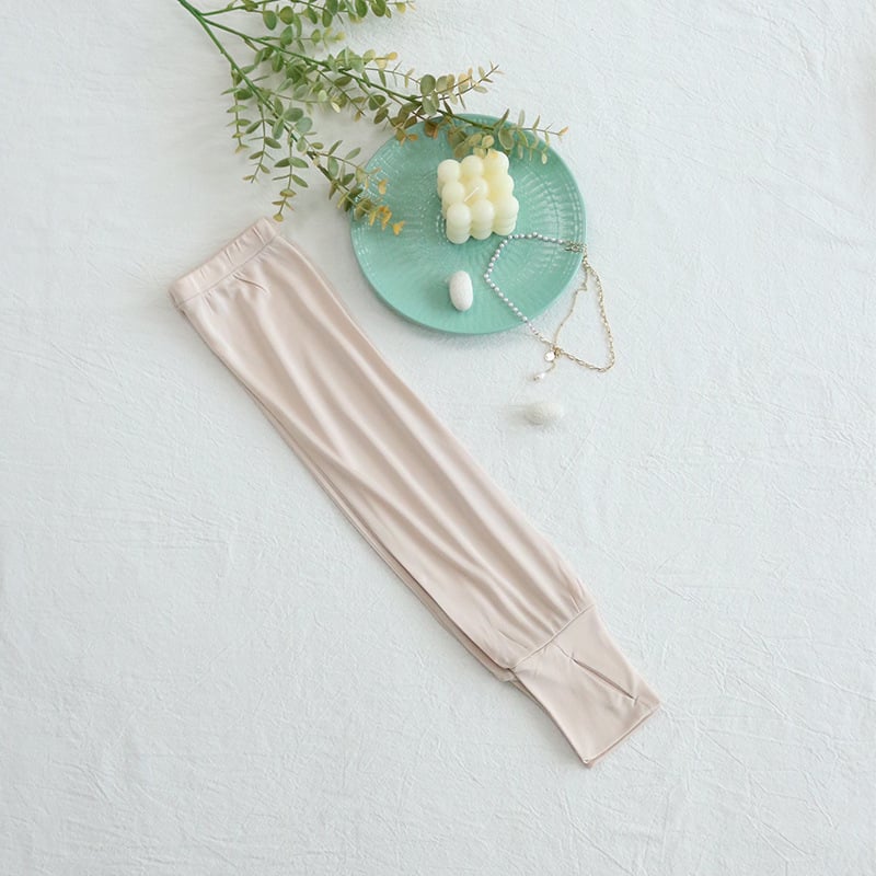 Μακριές μεταξωτές μανίκες προστασίας από τον ήλιο, με μισά δάχτυλα, διαπνέουσες, για οδήγηση (95-100% μετάξι)