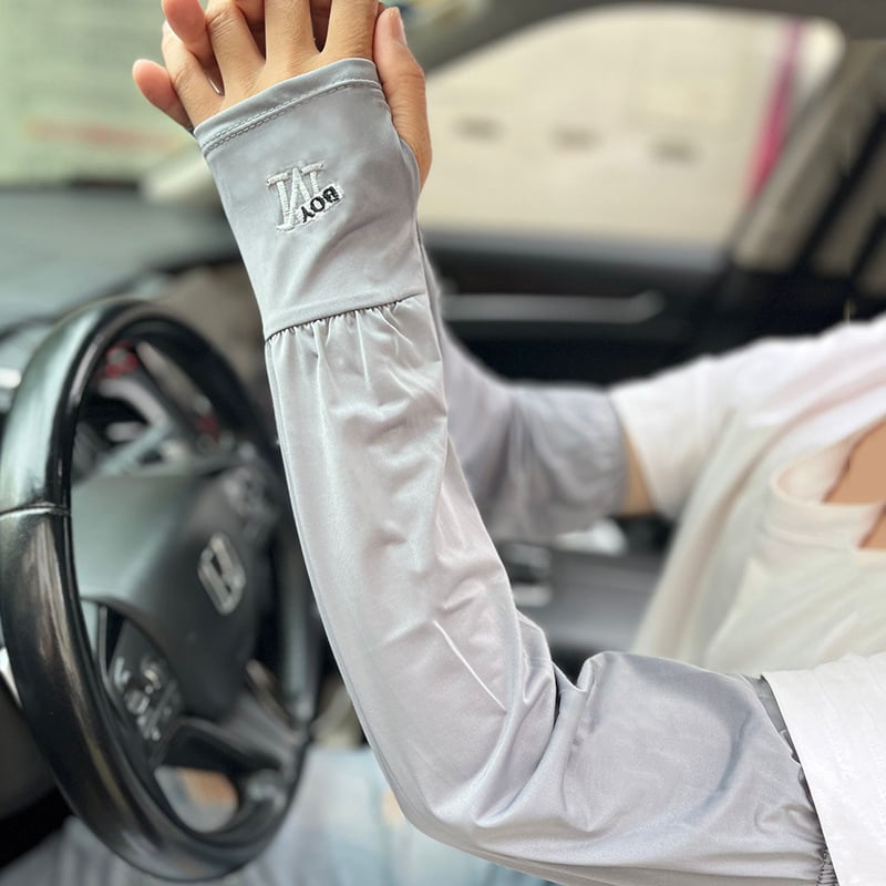 Pánske rukávy z Ice Silk pre leto, voľný strih, UV ochrana, pre vonkajšie športy, šoférovanie a cyklistiku