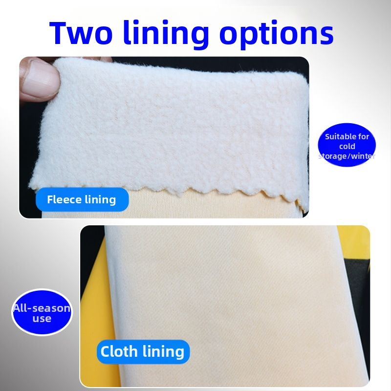 Rūpnieciskās ūdensdrošās PVC cimdi - PVC materiāls, ūdensdrošas, garums apm. 70 cm, atkārtoti lietojamas, paredzētas akvakultūrai un lotusa sakņu rakšanai