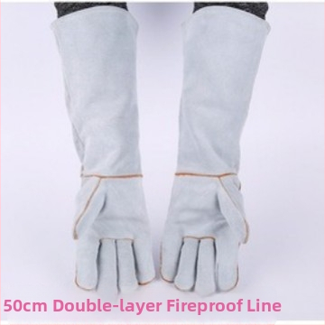 Metināšanas cimdi no liellādas ādas — divslāņaini, ar siltumizolāciju, izturīgi pret skrāpējumiem; piemēroti elektriskai metināšanai un kuģu būvei