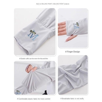 Napszemvédő karpánt Ice Silk (Viskóz) 81–95% Ins stílus, 2025 tavasz