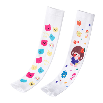 Παιδικές εξωτερικές μανσέτες από νάιλον – unisex, UV προστασία, μοτίβο με σπασμένα λουλούδια