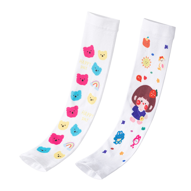 Παιδικές εξωτερικές μανσέτες από νάιλον – unisex, UV προστασία, μοτίβο με σπασμένα λουλούδια