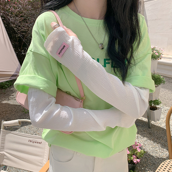 Ice Silk karvédő, UV védelem, vékony, laza szabás nyárra, poliészter-ice silk 11-20%