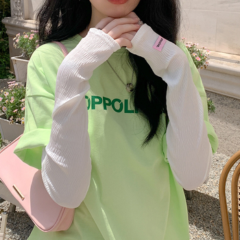 Ice Silk karvédő, UV védelem, vékony, laza szabás nyárra, poliészter-ice silk 11-20%