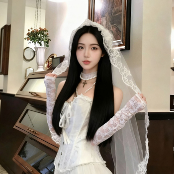 Cosplayi peavõru: lillemotiiv, šalle-stiil, kangas, naiselik disain, kohandatav