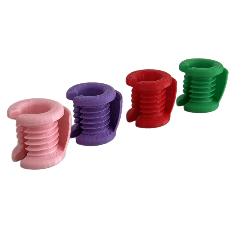 3D-принтиран протектор за пръст за кука за плетене • PLA пластмаса • мотив планини и морета • модерен арт стил • аксесоар за кука