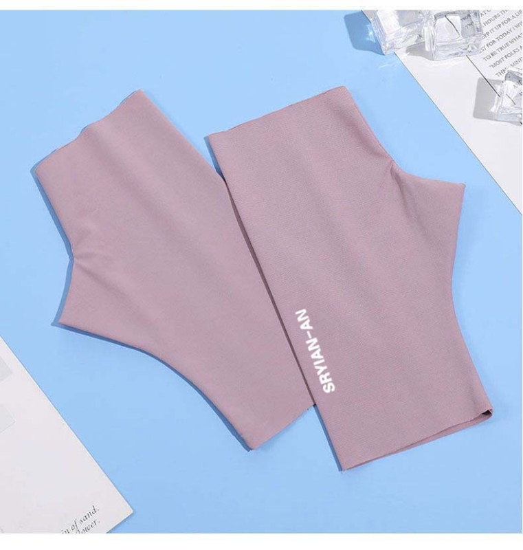 Női ice silk félujjas kesztyű UV védelem, egyszerű dizájn, ultra vékony, lélegző, érintőképernyős